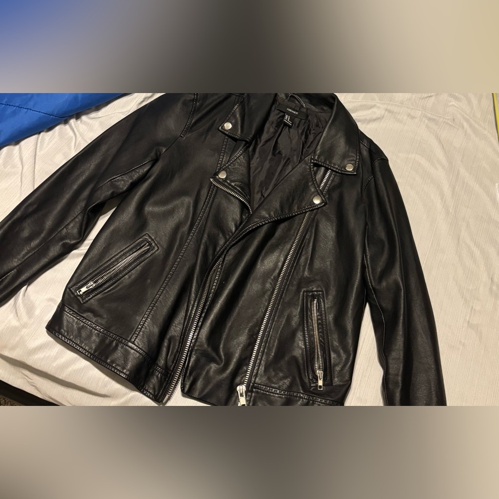 Forever 21 Black Faux Leather Jacket